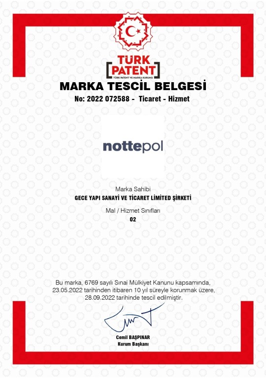 Nottepol | Trademark Registration Certificate